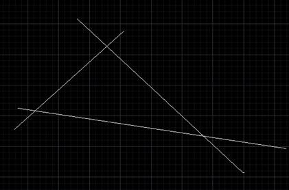 CAD中如何快速使兩直線相交