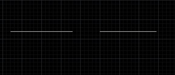 CAD中如何把一條直線從某點切斷