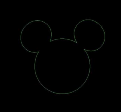 用CAD怎么畫一只米老鼠 用CAD怎么畫一只米老鼠