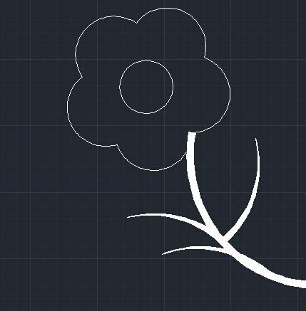 怎么用CAD繪制一朵花