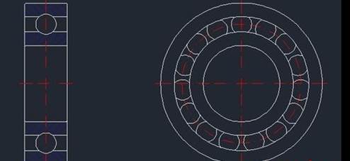 CAD畫深溝球軸承技巧 CAD畫深溝球軸承技巧