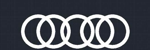 CAD怎么繪制奧運五環圖形?