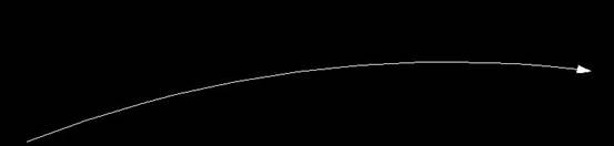 CAD中如何畫弧形箭頭引線？