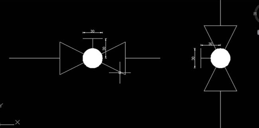 繪制CAD排水系統圖紙隔膜閥的方法 繪制CAD排水系統圖紙隔膜閥的方法