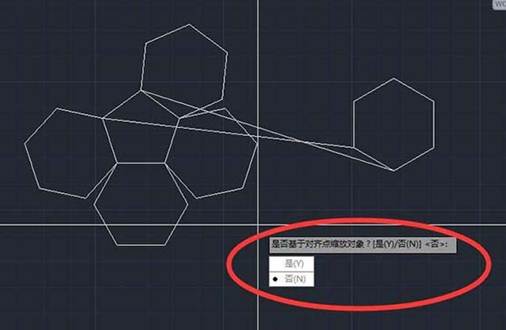 CAD怎么對齊多個六邊形 CAD怎么對齊多個六邊形