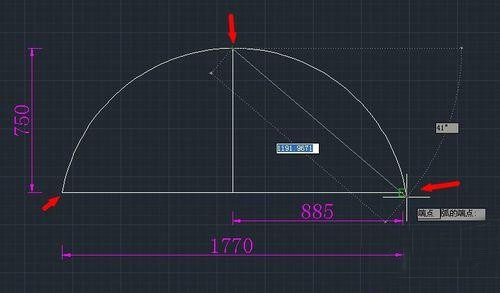 CAD已知弧長和直角邊長怎么畫弧 CAD已知弧長和直角邊長怎么畫弧