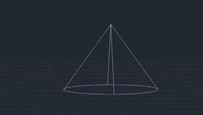 CAD如何繪制一個圓錐體 CAD如何繪制一個圓錐體