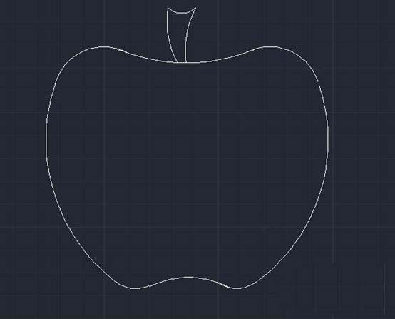 用CAD怎么畫蘋果的平面圖 用CAD怎么畫蘋果的平面圖