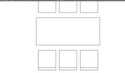 CAD中如何畫八人餐桌 CAD中如何畫八人餐桌