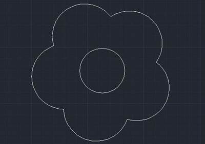 在cad中如何繪制花朵