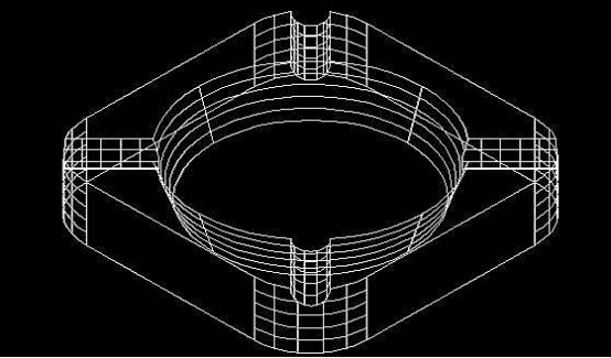怎么用CAD畫煙灰缸？