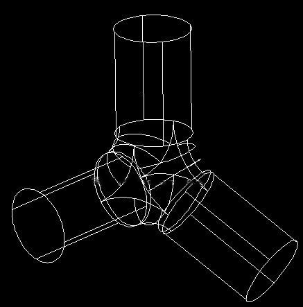 如何用CAD繪制一個(gè)三通管? 如何用CAD繪制一個(gè)三通管?