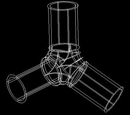 如何用CAD繪制一個(gè)三通管? 如何用CAD繪制一個(gè)三通管?