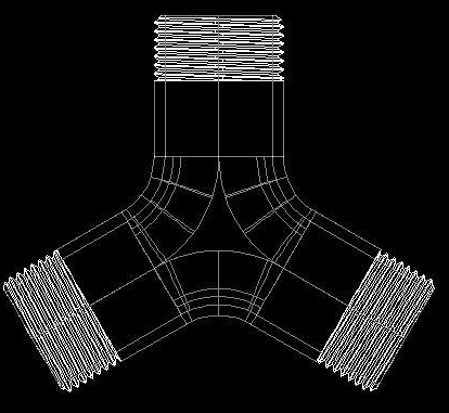 如何用CAD繪制一個(gè)三通管? 如何用CAD繪制一個(gè)三通管?