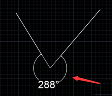 CAD中如何標注較大的角度? CAD中如何標注較大的角度?