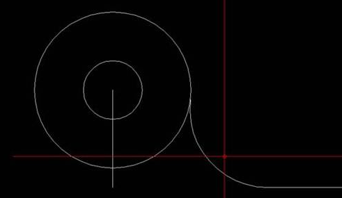 CAD中的圓與直線連接小技巧 CAD中的圓與直線連接小技巧