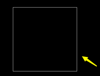 CAD如何在正方形里繪制內切圓？