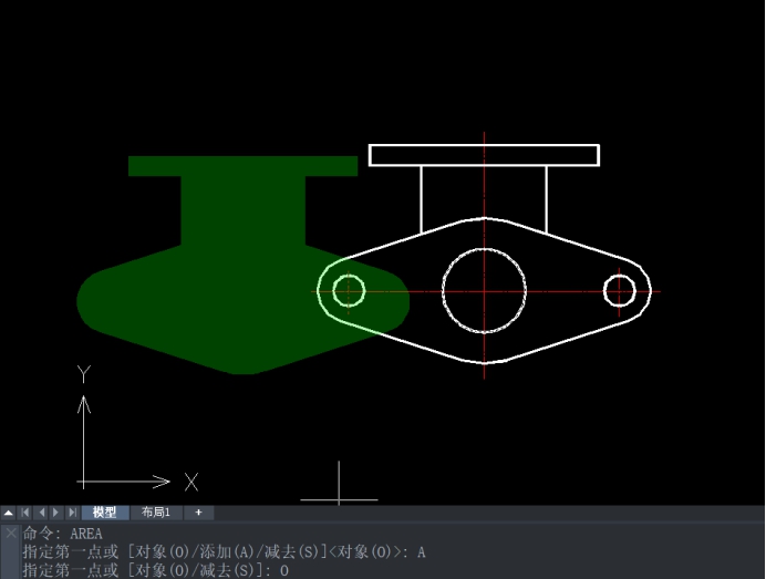 CAD利用加減方式查詢組合面積 CAD利用加減方式查詢組合面積
