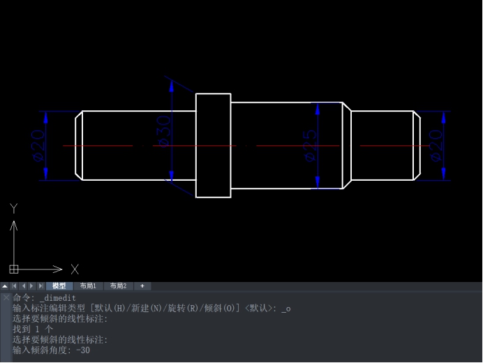 CAD如何編輯標(biāo)注尺寸界線的傾斜角 CAD如何編輯標(biāo)注尺寸界線的傾斜角