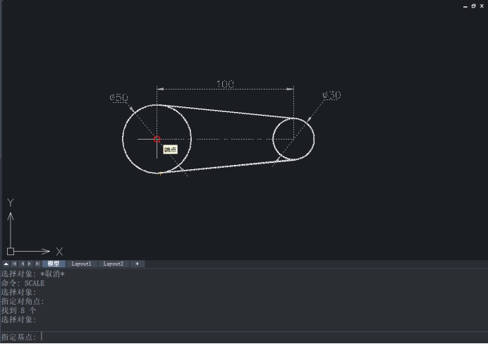 CAD如何使用SCALE命令復(fù)制對(duì)象 CAD如何使用SCALE命令復(fù)制對(duì)象