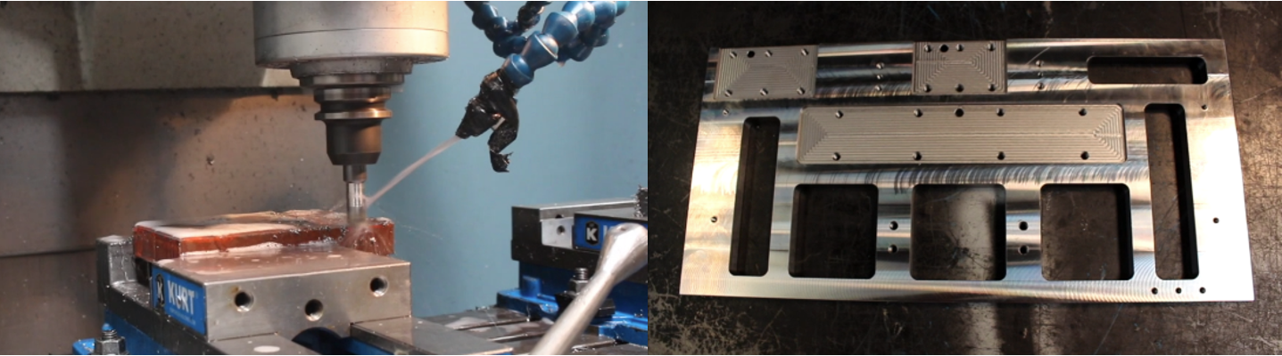 零件加工(左)和最終成品(右) 零件加工(左)和最終成品(右)