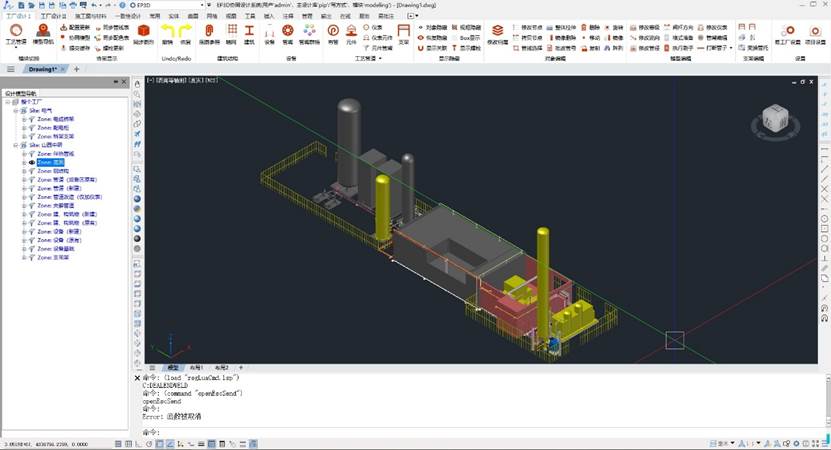 使用中望CAD+EP3D繪圖工作界面